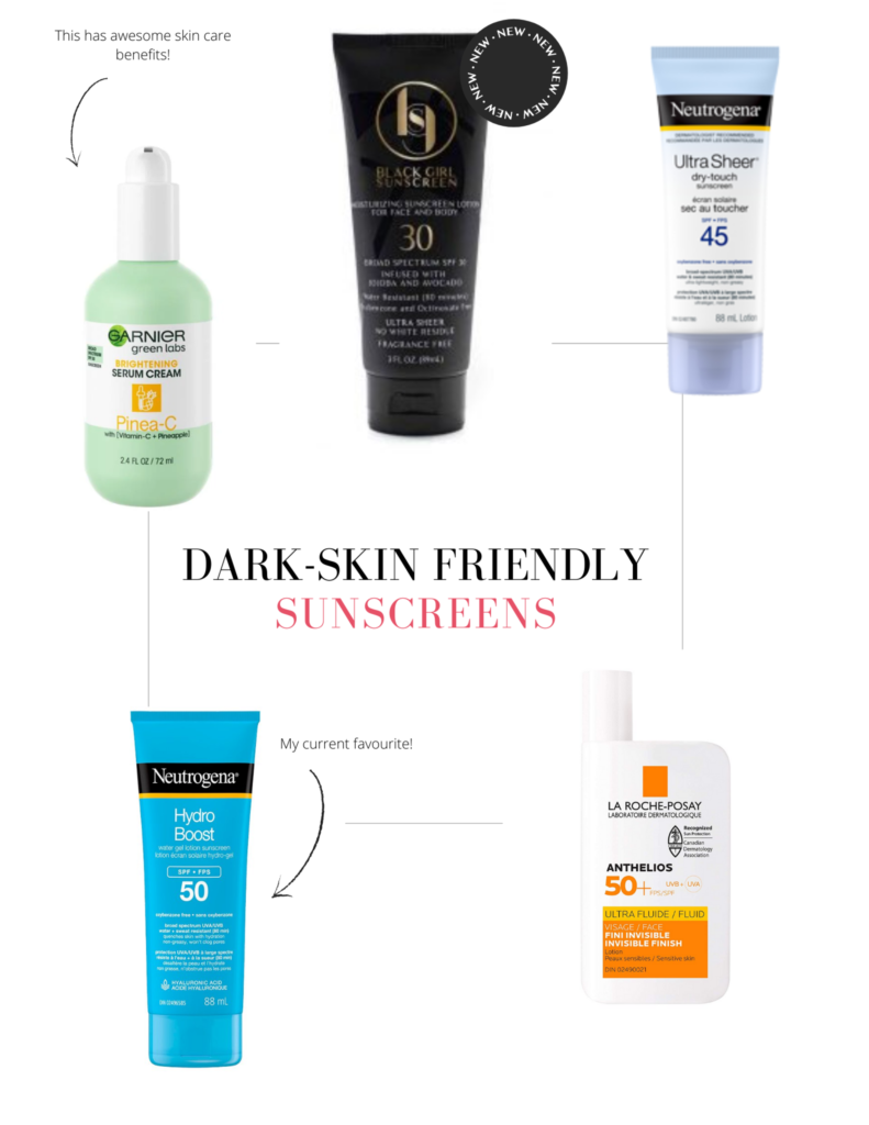 sunscreens that are dark-skin friendly