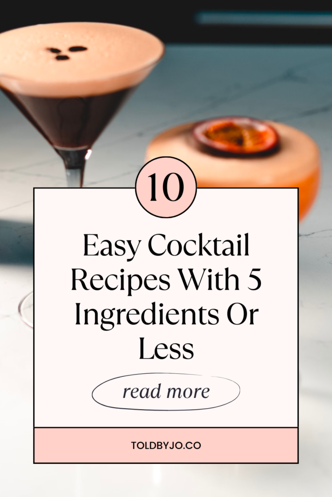 10 easy cocktail recipes