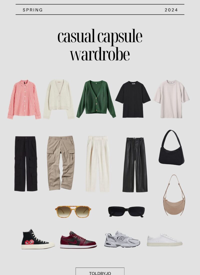 casual spring capsule wardrobe